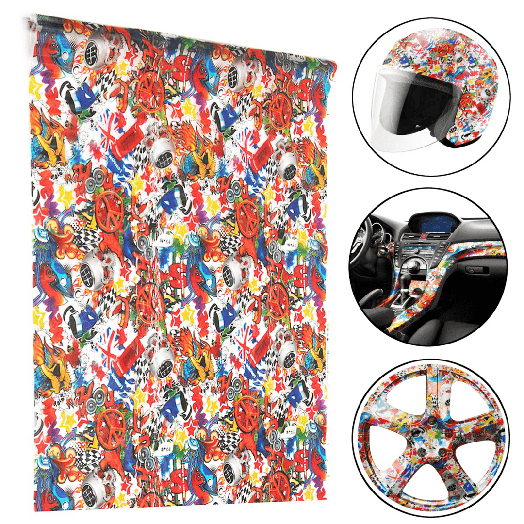 Graffiti Film Hydrographic Water Transfer DIY Printing DIP Hydro Dipping Decorations - MRSLM