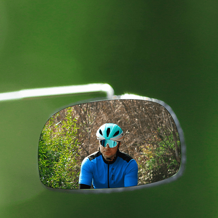 WEST BIKING Bicycle Helmet Mirrors Mini Reflector Flat Mirror Multi-Angle Adjustable Outdoor Cycling Equipment - MRSLM