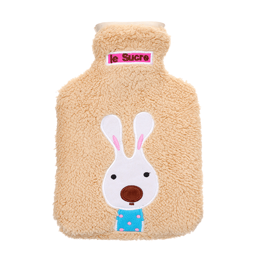 34X22Cm Portable Hot Water Bottle Bag Creative Cute Cartoon Rabbit Hand Warmer - MRSLM