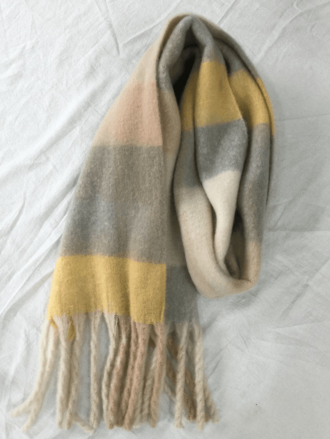 Women'S Autumn Colorful Striped Warm Cashmere Plaid Scarf - MRSLM