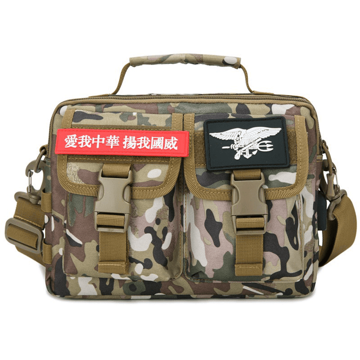 Men New Canvas Tactical Camo Casual Crossbody Bag - MRSLM