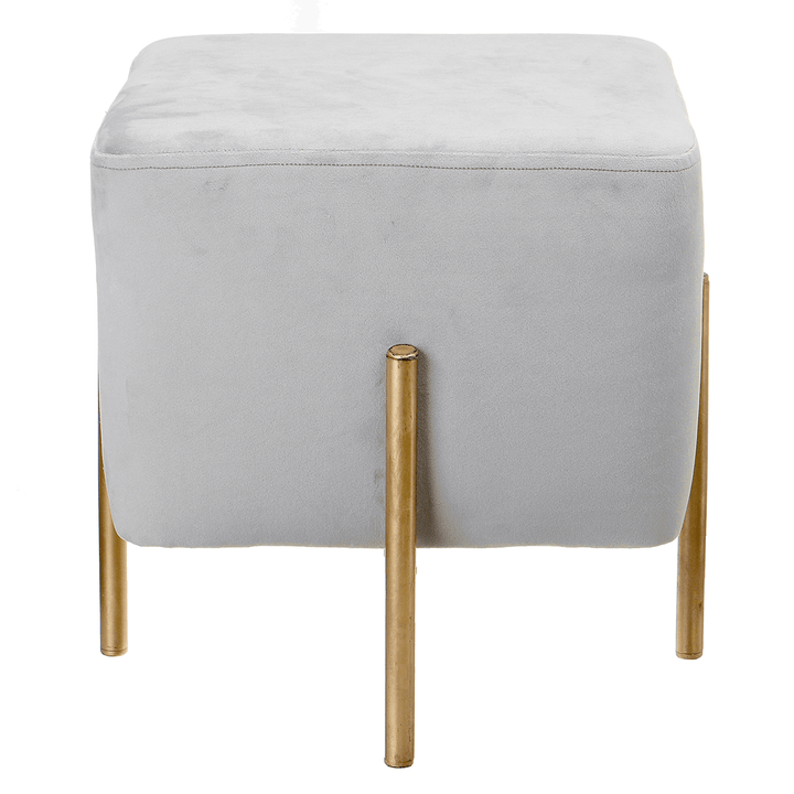 Velvet Cubic Stool Fabric Shoe Bench Seat Stool Modern Chair Ottomans Sofa Footstool Home Doorway Clothing Store Furniture Decoration - MRSLM