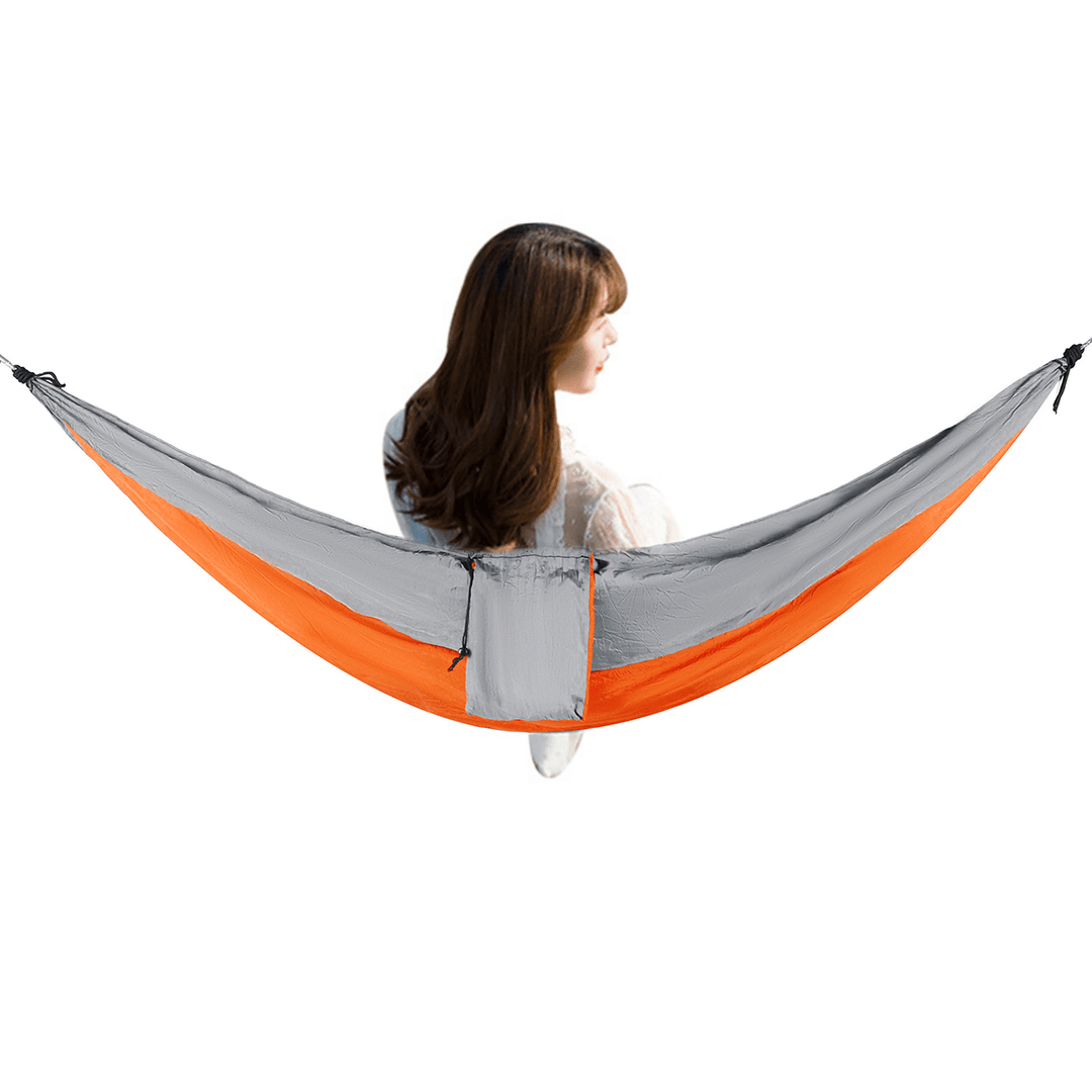 Ipree® Double Person Hammock Nylon Swing Hanging Bed Outdoor Camping Travel Max Load 300Kg - MRSLM