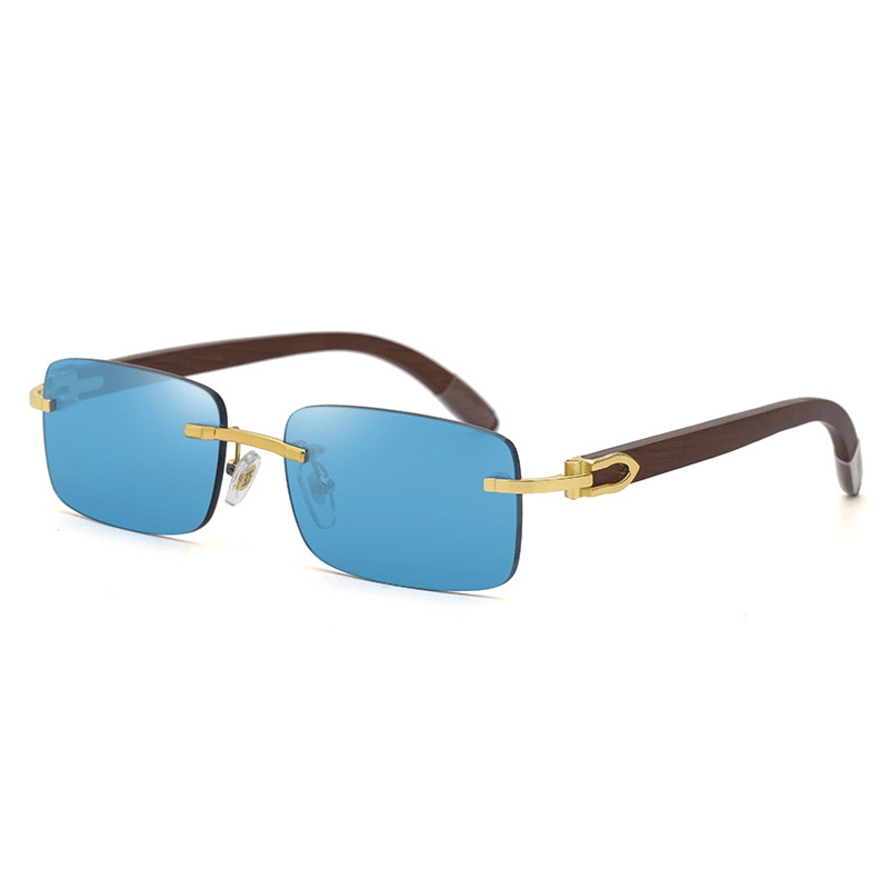 Fashion Sunglasses Men'S Small Frame Original Wood - MRSLM