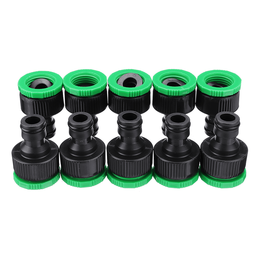 10Pcs 1/2 & 3/4 Inch Faucet Adapter Female Washing Machine Water Tap Hose Quick Connector Garden Irrigation Fitting - MRSLM