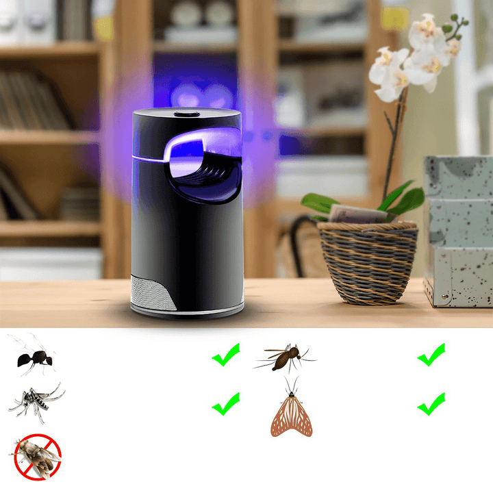 Intelligent Wifi Photocatalyst Mosquito Killer Lamp Voice Control USB Charging Insect Repellent Mosquito Killer LED Light Trap for Indoor Bedroom Office - MRSLM