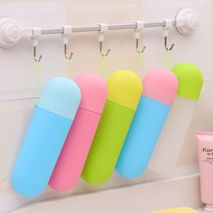 Honana Travel Portable Toothbrush Toothpaste Organizer Tool Case Toothbrush Storage Box - MRSLM