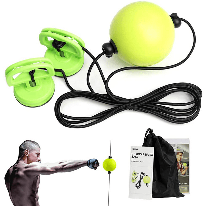 KALOAD 10CM Adjustable Suction Cup Suspension Boxing Ball Suspension Combat Ball Fitness Physical Training Reaction Speed Stress Relief Venting Ball - MRSLM