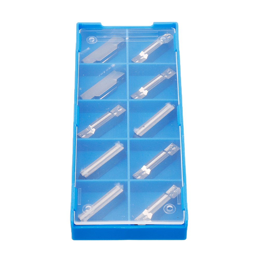 Machifit MGMN150/200/300/400 10Pcs Carbide Insert Aluminum Cutter for MGEHR Turning Tool Holder - MRSLM