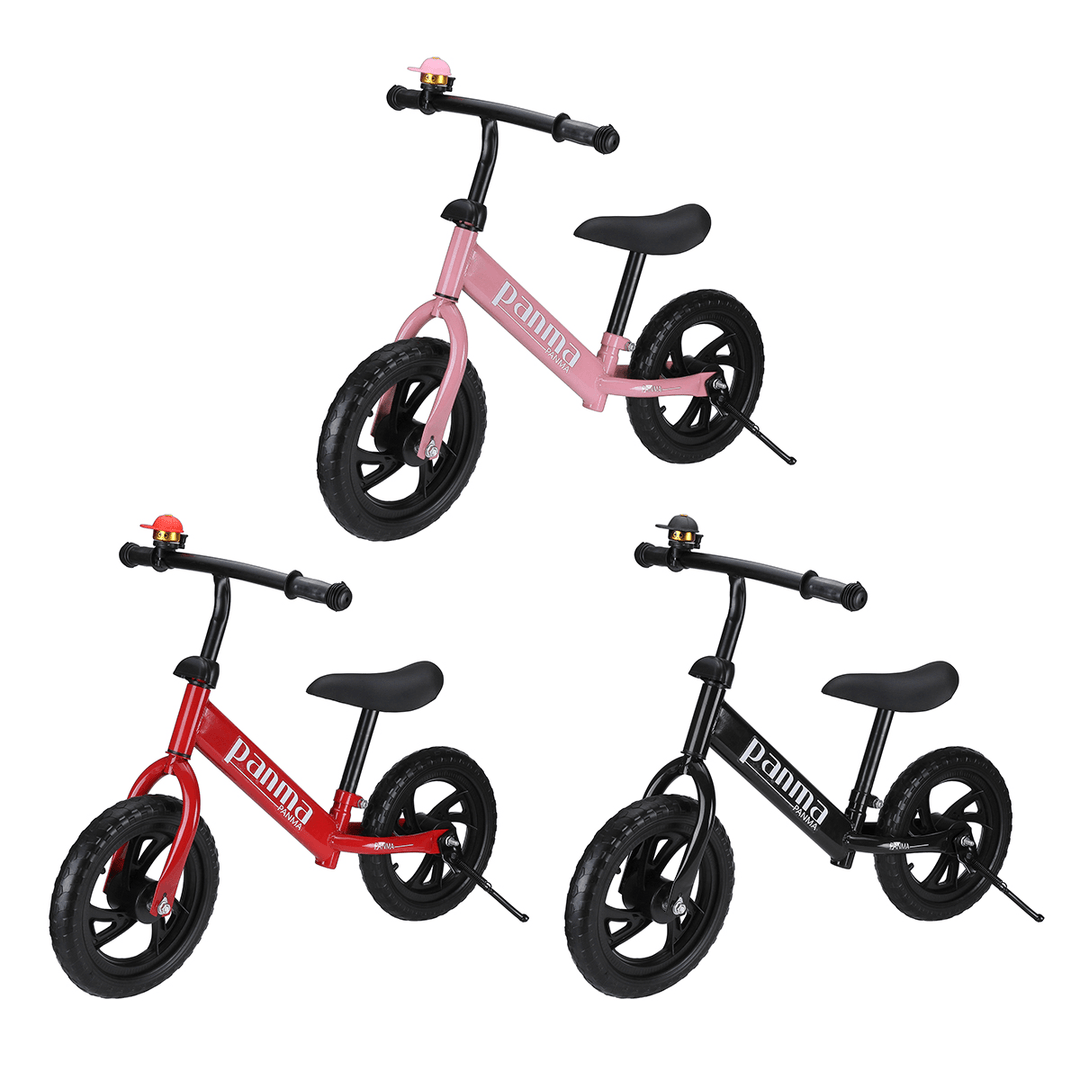 12''Adjustable Kids Mini Balance Bike Learn Ride Training Child Bicycle Toys Gift for Boys＆Girls - MRSLM