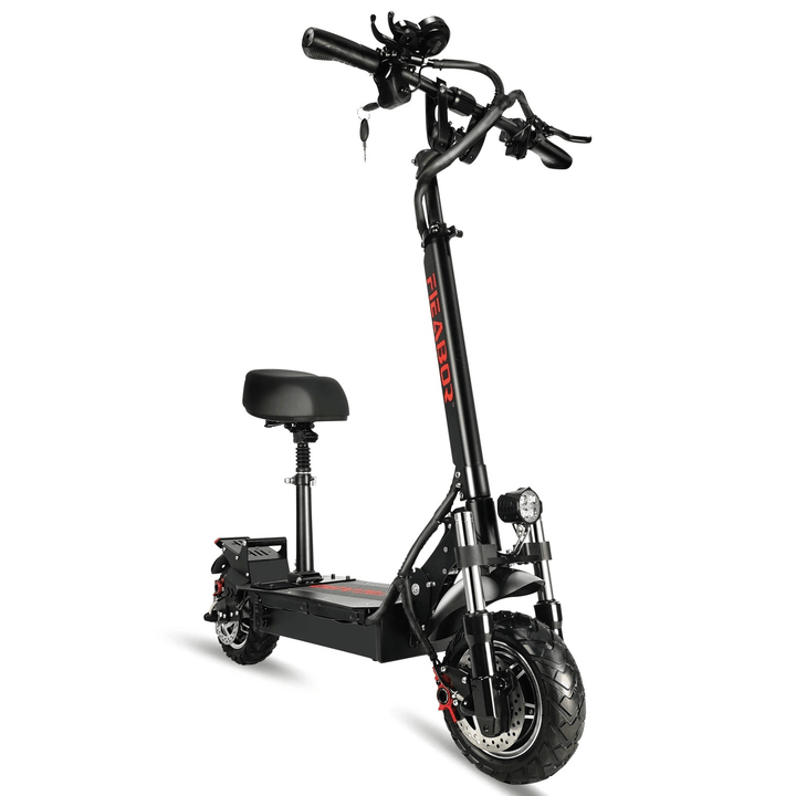 [US DIRECT] FIEABOR Q08P Oil Brake 2400W 60V 27Ah Dual Motor 10.5 Inch Electric Scooter 200Kg Max Load 75Km/H Max Speed 60-80Km Range - MRSLM