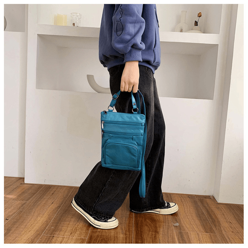 Women Multi-Pocket Multifunctional Shoulder Bag Crossbody Bag - MRSLM