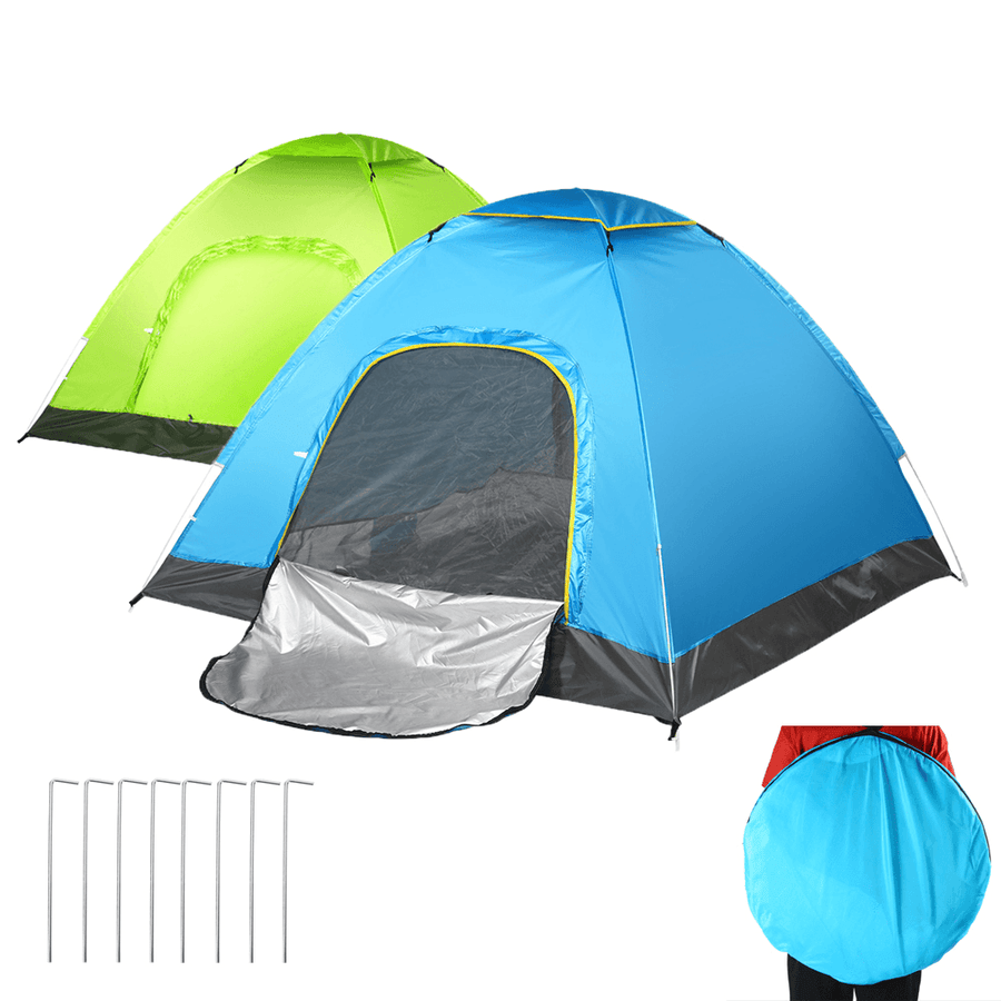 3-4 Person Automatic Family Camping Tent Waterproof Sunshade Canopy Ultralight Instant Awning - MRSLM