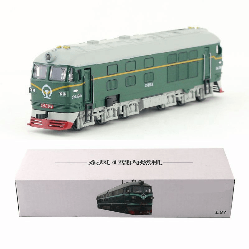 Shenghui Alloy Car Model Childrens Toy Dongfeng 7246 1518 Internal Combustion Train Pull Back Sound and Light Gift Box - MRSLM