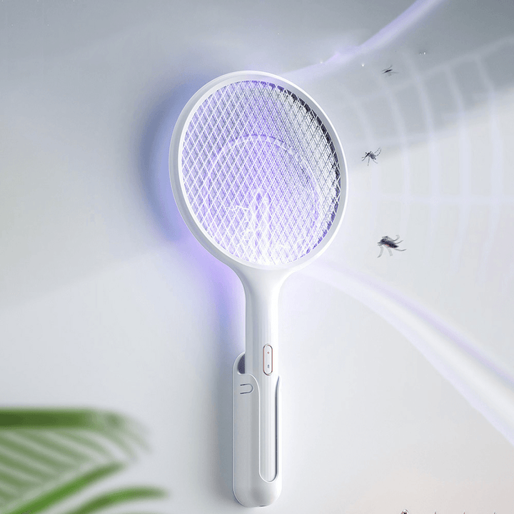 UV Light Mosquito Swatter Rechargeable Handheld Electric Mosquito Killer Insect Fly Wall-Mounted Mosquito Dispeller - MRSLM