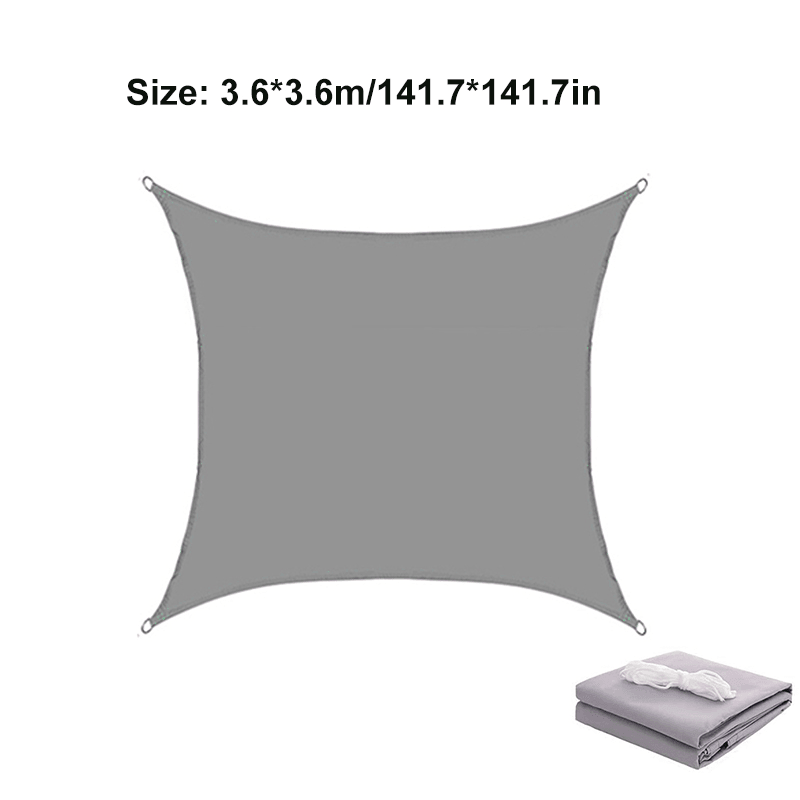 Square Sun Shade 95% UV Resistant Waterproof Breathable Folding Canopy Outdoor Patio Beach Camping Travel - MRSLM