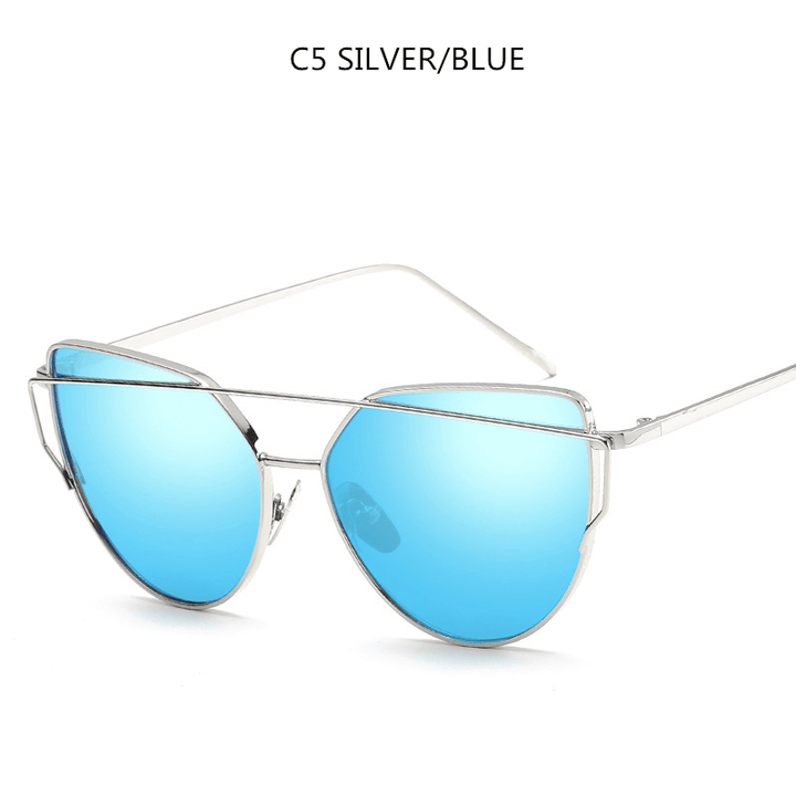 Cat Eye Sunglasses Cupronickel Frame Material Color Film Glasses Personalized Sunglasses Ladies Sunglasses - MRSLM