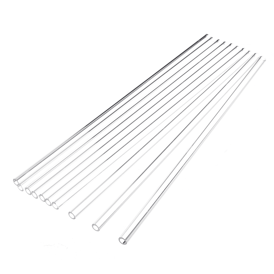 10Pcs 300X7X1Mm Length 300Mm OD 7Mm 1Mm Thick Wall Borosilicate Glass Blowing Tube Lab Factory School Home Tubes - MRSLM