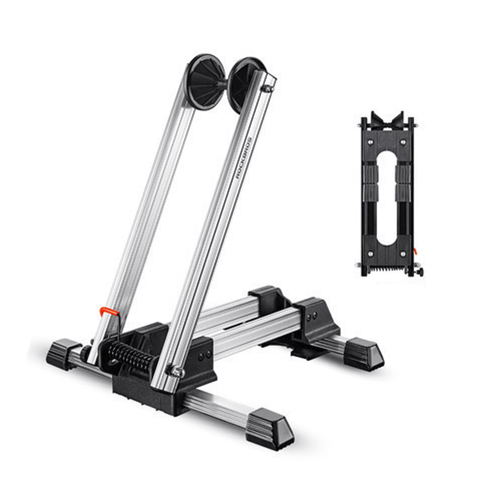 ROCKBROS Bike Rack Adjustable Folding Double Pole Universal Bicycle Repair Stand Mountain Bike Holder Display Stand - MRSLM