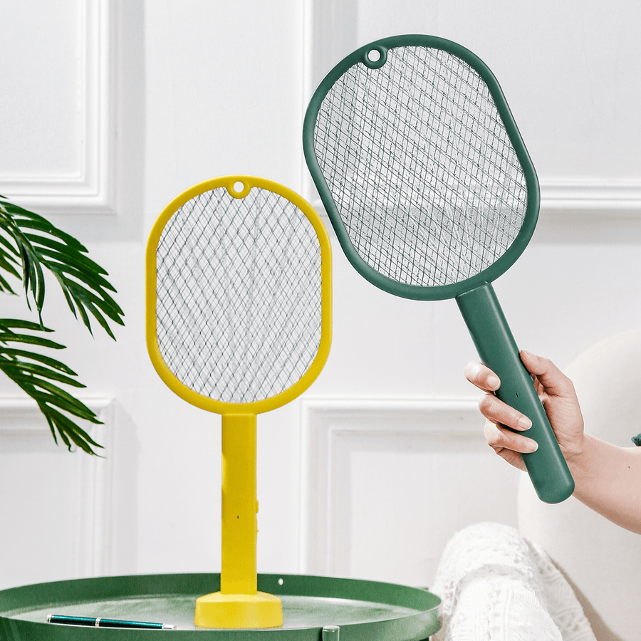 2700V Electric Mosquito Swatter Night Light Dual Mode Built-In 450Mah Battery USB Rechargeable Outdoor Home Mosquito Killer - MRSLM