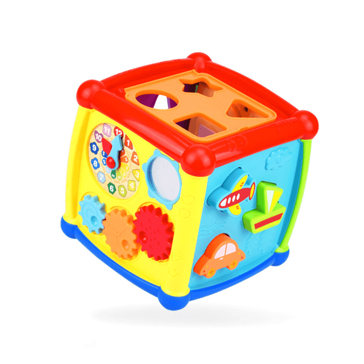 Baby Six-Sided Box Power Box Early Learning Cognitive Building Block Toys - MRSLM