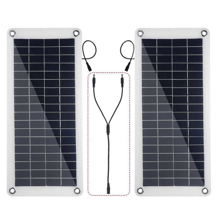 300W 18V Solar Panel Kit 2 in 1 RV Photovoltaic System 2Pcs Solar Power Panel - MRSLM