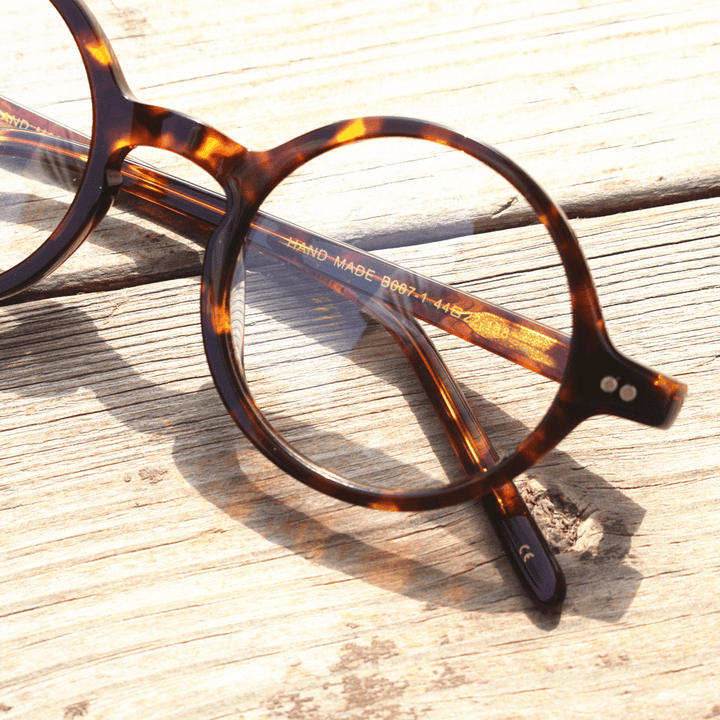 Plate Tortoiseshell Myopia Frame Retro Small round Frame - MRSLM