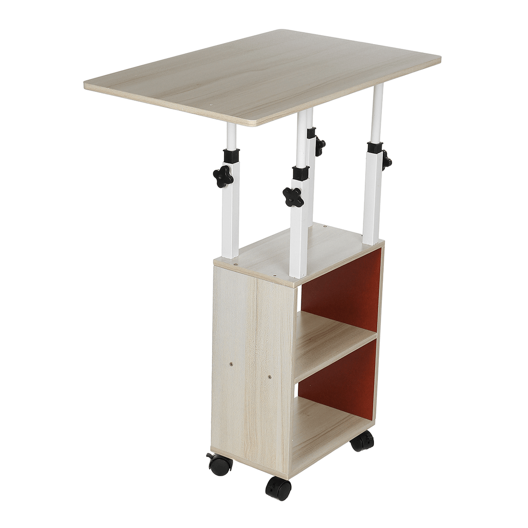 Bedside Table Movable Simple Small Table Bedroom Home Simple Student Lifting Dormitory Table for Home Office - MRSLM