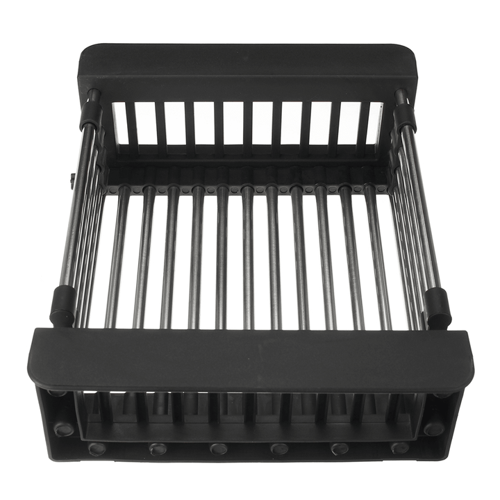 Retractable Dish Drainer Rack Storage Drip Tray Sink Drying Holder Plate Drain Shelf - MRSLM