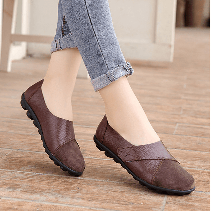 Women Flats Shoes Slip on Comfortable Loafers Shoes - MRSLM