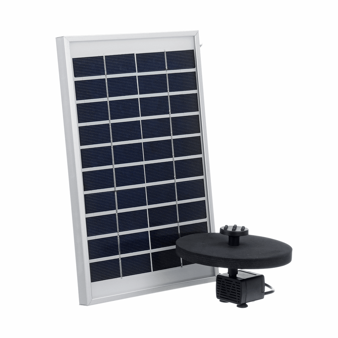 5W Solar Power Panel Water Pump 380L/H Garden Landscape Floating Fountain - MRSLM