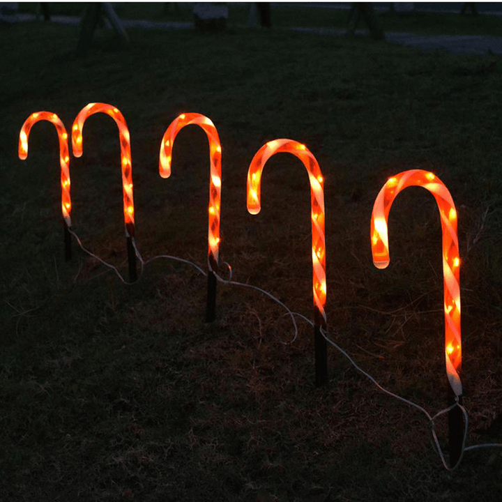 2020 Christmas Light Pathway Candy Cane Walkway Light USB Powered Light for Street Lamp Outdoor Garden Yard Christmas'S Decor - MRSLM