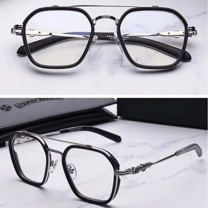 Retro Double Beam Myopia Frame Glasses - MRSLM