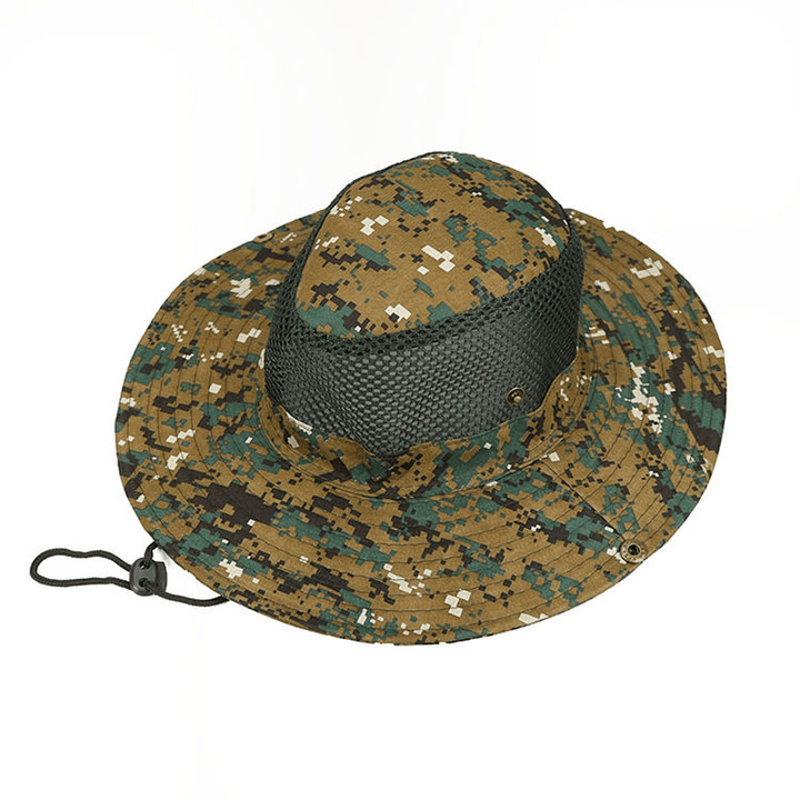 Outdoor Hat Digital Camouflage Hat Fisherman Hat Fishing Hat Sun Visor Big Brim Hat Mountaineering Hat Benni Hat Korea - MRSLM