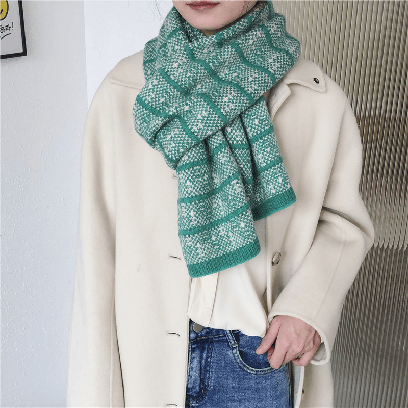 Thick and Warm Couple Woolen Knitted Scarf - MRSLM