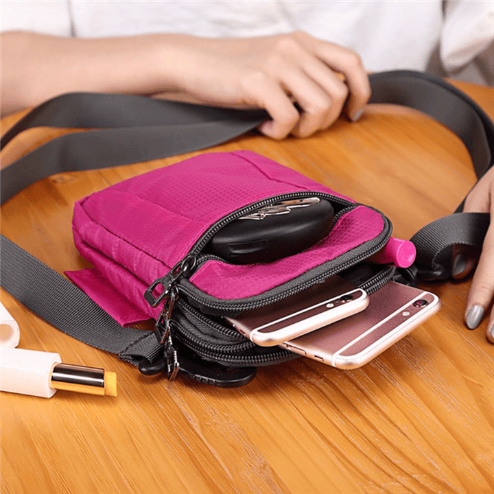 Women Men Light Sports Shoulder Bags Crossbody Bags Outdoor Running Waist Bags 6.44'' Phone Bags - MRSLM