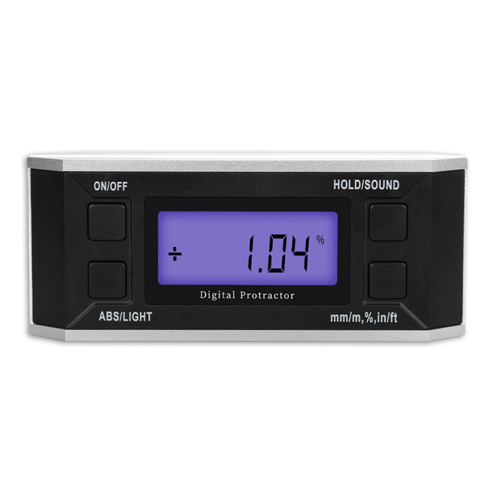 Digital Inclinometer 4*90° Digital Display Inclinometer with Magnetic Backlight Optional Inclination Box Electronic Level Angle Ruler - MRSLM