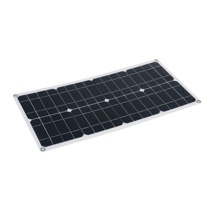 18V Semi-Flexible Solar Panel Kit Dual Battery Charger Solar Power Kit 10-100A LCD Controller for Caravan Van Boat - MRSLM