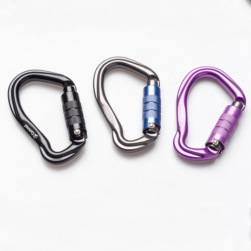 CAMNAL Mini Carabiner D Buckle Climbing Hunting Portable Aluminum Alloy Hanging Buckle - MRSLM