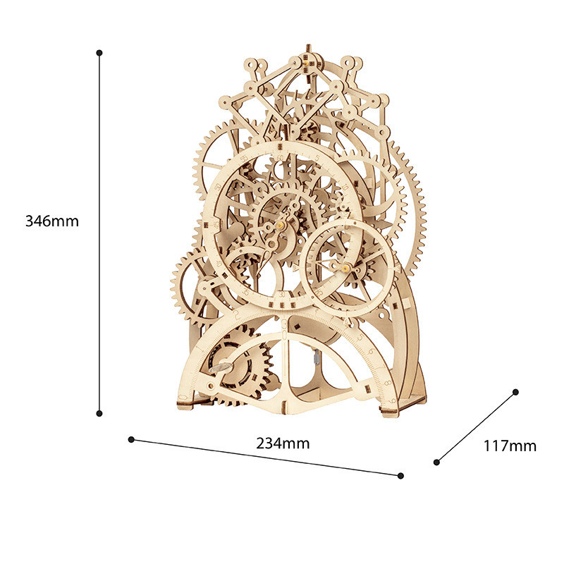 3D Three-Dimensional Puzzle Assembly Model Clock - MRSLM