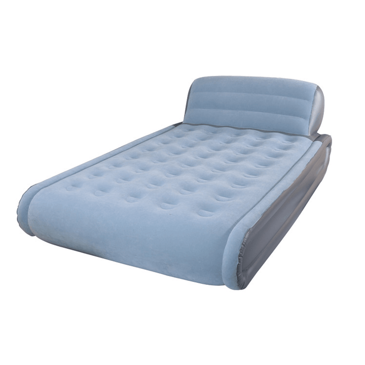 High Thickening Inflatable Bed Double Flocking Back Lazy Folding Bed Moisture-Proof and Moisture-Proof Home Users Outside - MRSLM