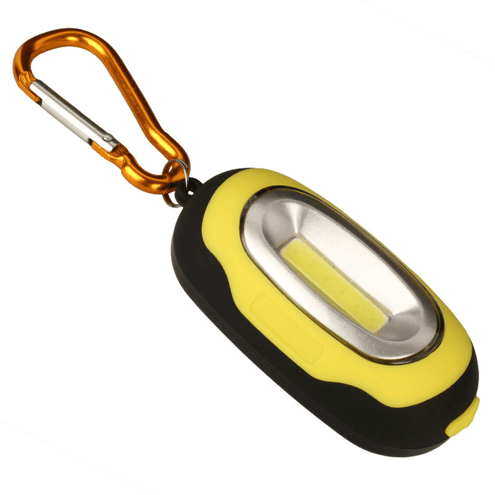 Portable Magnetic Key Chain Flashlight Torch COB LED Working Light Lamp Camping Lantern Random Color - MRSLM