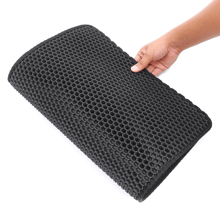 Double-Layer Cat Litter Box Mat Trapper EVA Pad Pet Foam Rubber Rug Pet Mat - MRSLM