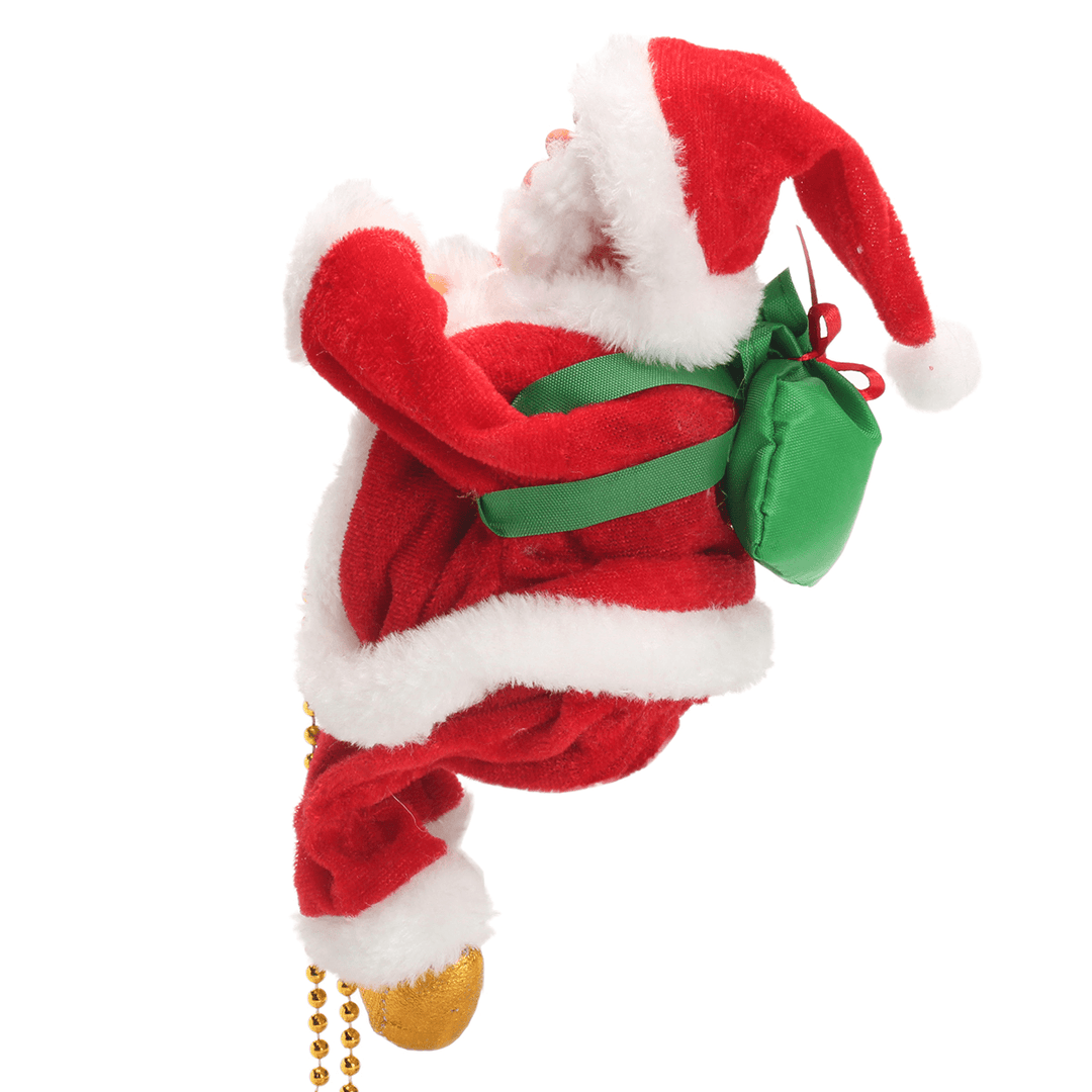 Christmas Senta Claus Climbing Ladder Hanging Decorations Holiday Gift - MRSLM