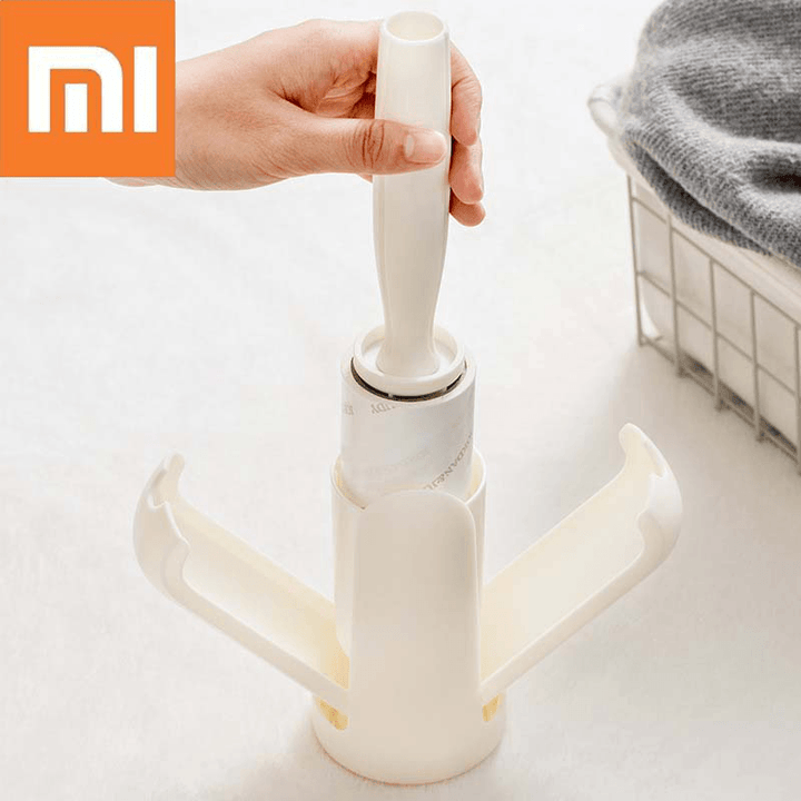 Jordan&Judy Portable Creamy White Cleaning Sweater Sticky Roller Brush Cleaning Tool Travel Camping with 2 Pcs Sticky Paper - MRSLM