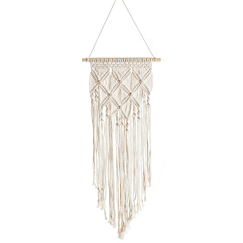 Woven Modern Bohemian Wall Art Macrame Wall Hanging Cotton Tapestry Home Decor - MRSLM