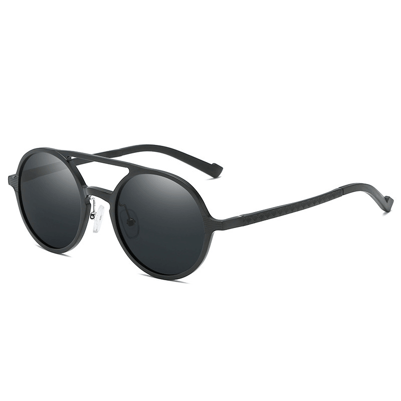 The New Aluminum-Magnesium Full-Frame round Frame Retro Polarized Sunglasses - MRSLM