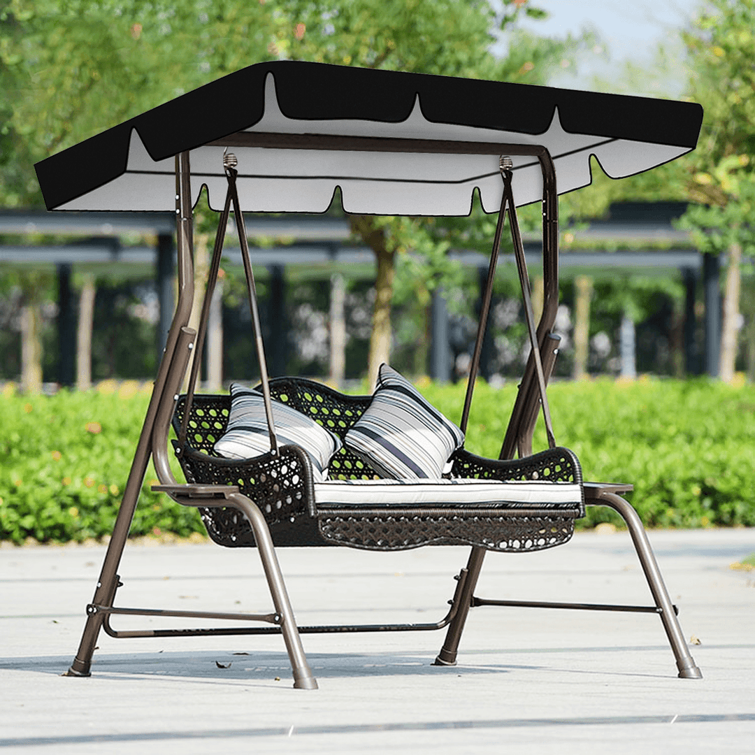 2100D Oxford Cloth Swing Top Cover Swing Awning Waterproof Sun Protection Canopy Outdoor Garden Shade Canopy - MRSLM