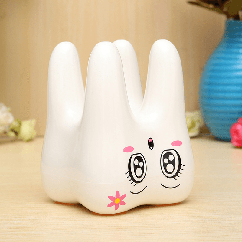 4 Holes Smily Face Toothbrush Holder Rack Cartoon Design Toothbrush Bracket - MRSLM