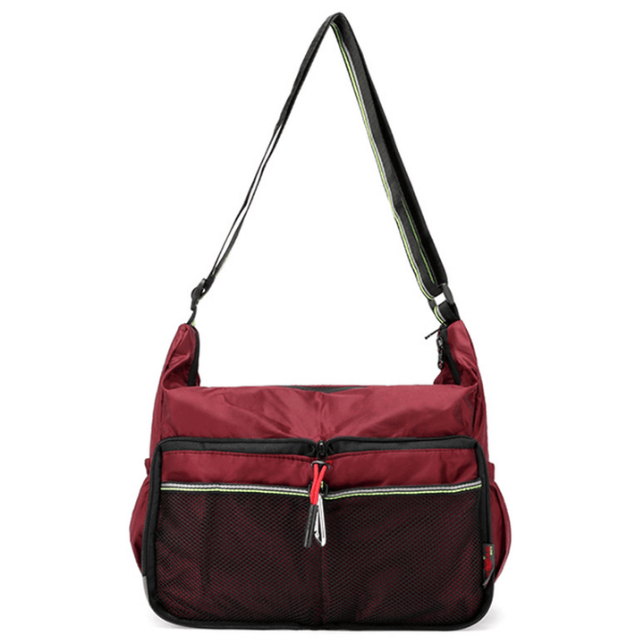 Women Nylon Waterproof Lightweight Daily Sports Shoulder Bag Crossbody Bag - MRSLM